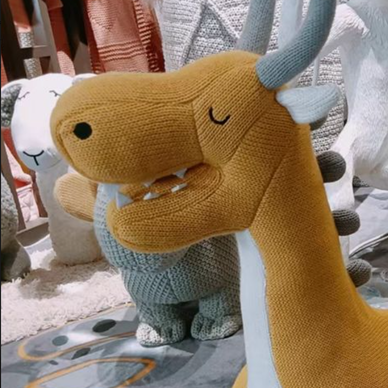 Yellow Dinosaur Children's Toy — Cute Cartoon Animal Plush Doll