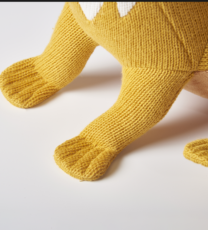 Yellow Dinosaur Children's Toy — Cute Cartoon Animal Plush Doll