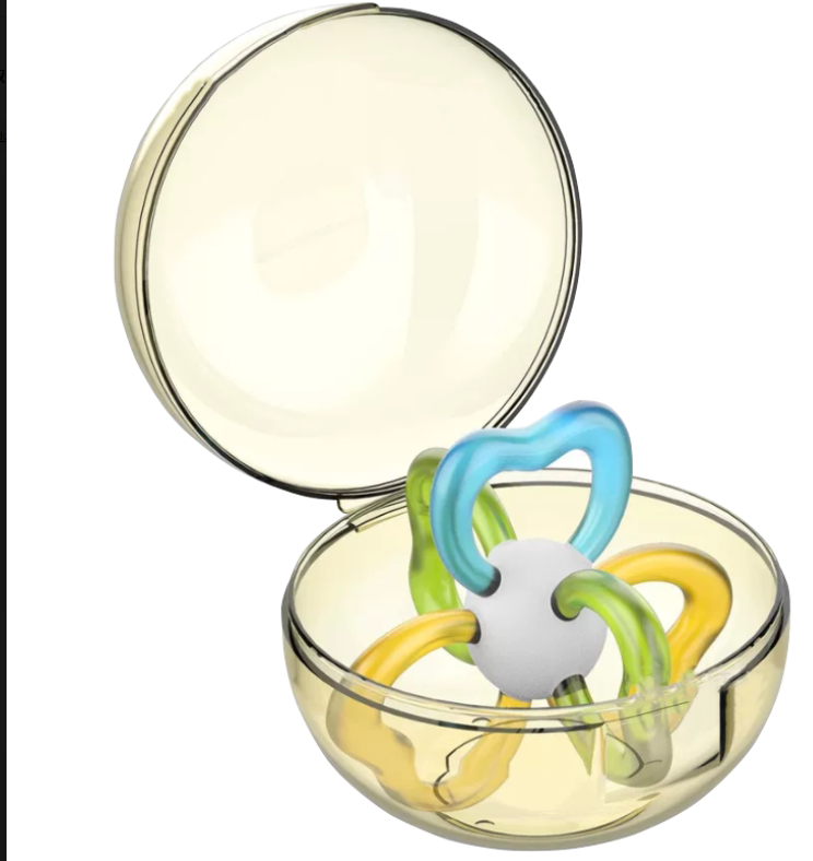 Macaron-Colored Silicone Teething Ring — Specially Designed for Grasping by Infants Aged 6–12 Months; A Reusable Teething and Chewing Toy