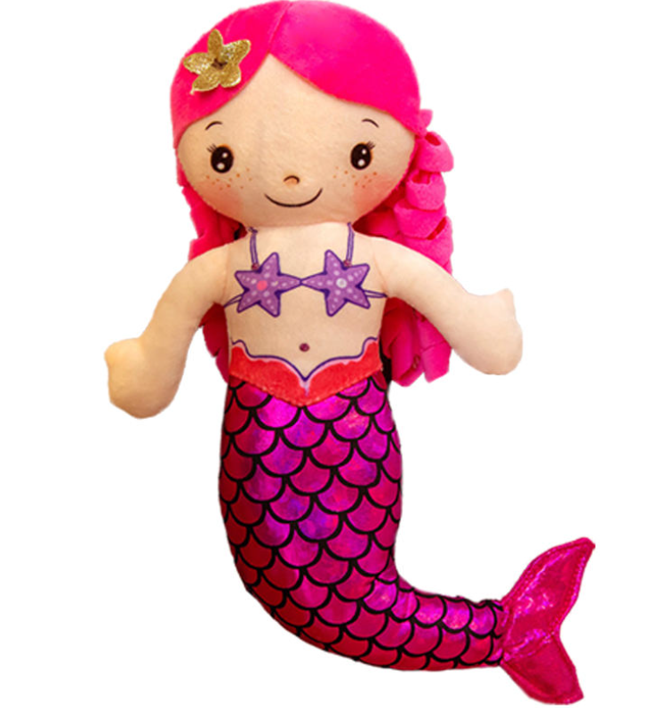 Mermaid Sequin Plush Toy — Crystal Super-Soft Stuffed Animal — Birthday Gift for Girls