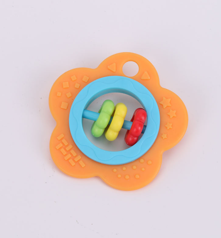 Children's Plastic Hand Rattle & Teether Set | BPA-Free Baby Teething Toys | Educational Rattles